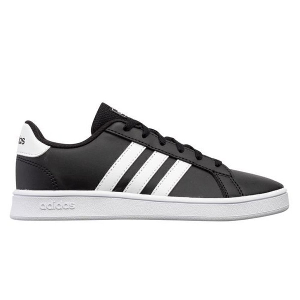 ADIDAS Men's Black "Grand Court" Sneaker BNWOT Missized Sz 12/11 Stripe White